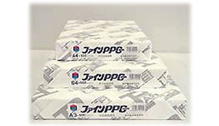 サイズごとに束ねられたファインPPCの写真