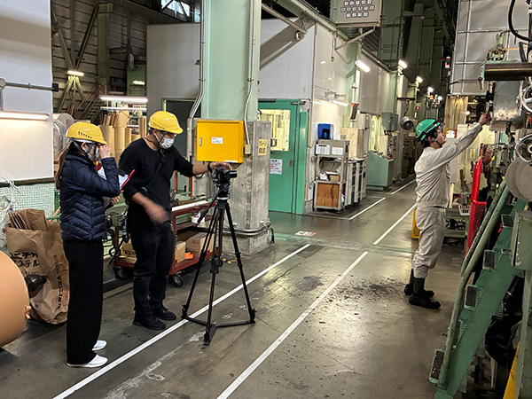 写真:安全体感VRオリジナルコンテンツ制作の様子