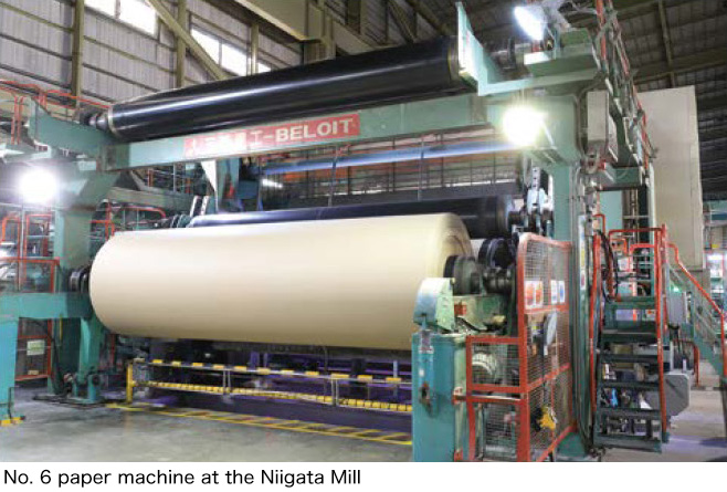 No. 6 paper machine at the Niigata Mill